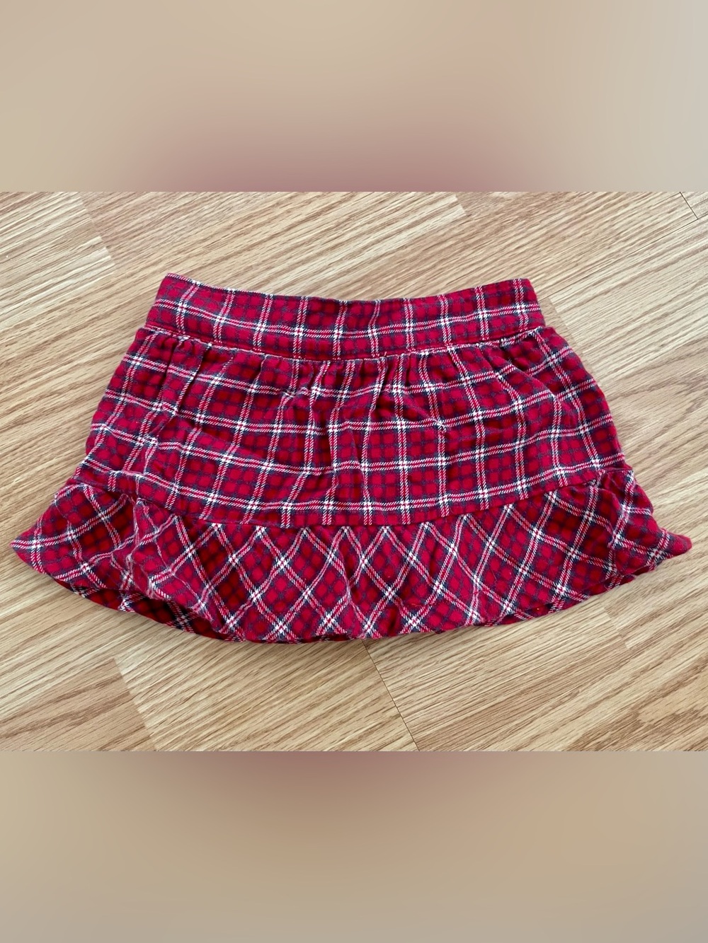 🌹Carter’s | Red Plaid Cotton Skirt